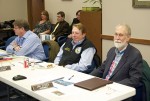 Assembly Members Steve Colligan, Jim Colver, & Jim Sykes share a laugh during project discussions.