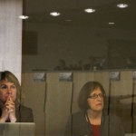 Patty Sullivan- Public Affairs & Mary Miller-Administration in the press box