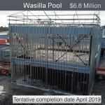 Wasilla Pool under construction as part of 2016 Recreation Bond projects